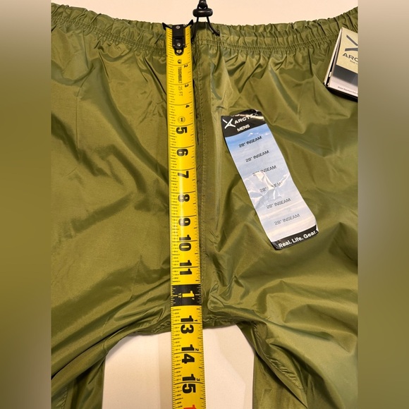 Arctix Men's Storm Packable Rain Pant, Olive XXL (44-46W) 28"L Outdoor Olive - Picture 11 of 12